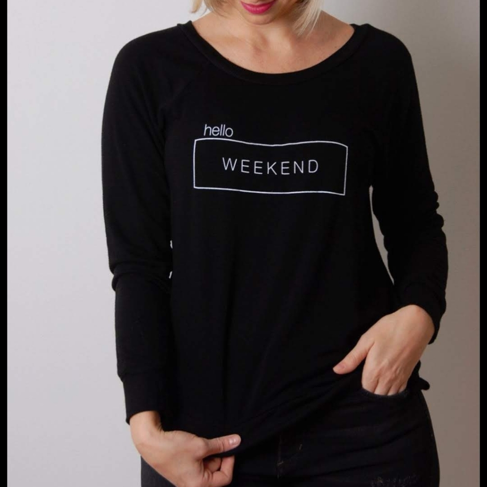 Good hYOUman Weekend boatneck longsleeve